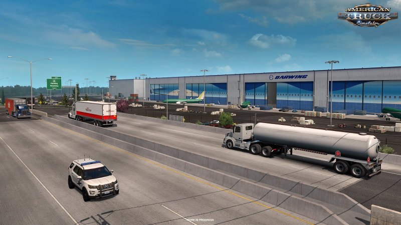 Washington DLC: Everett Aerospace Factory in American Truck Simulator