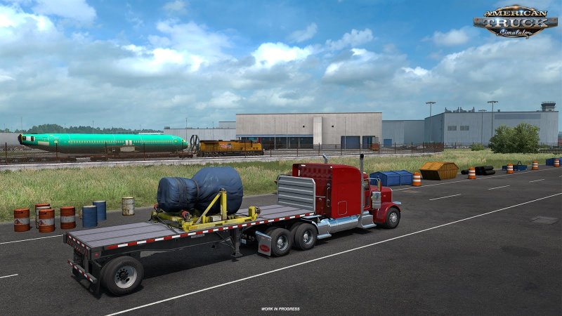 Washington DLC: Everett Aerospace Factory in American Truck Simulator