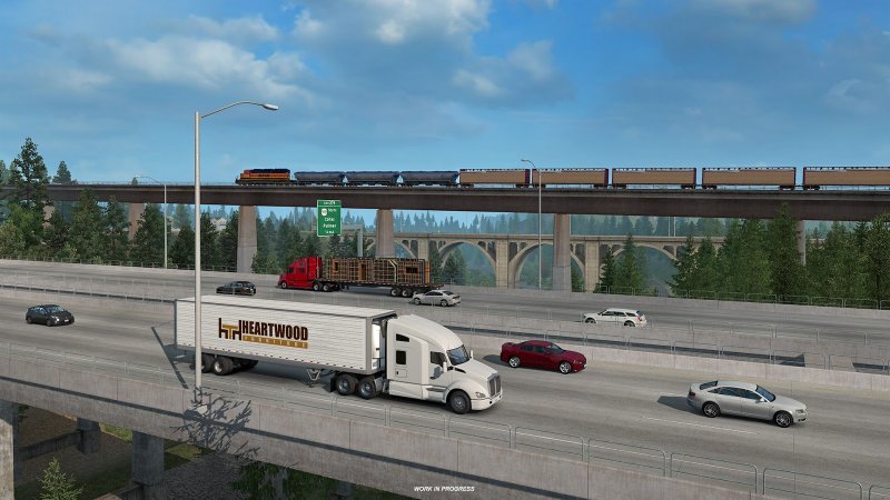 Washington DLC Bridges in American Truck Simulator