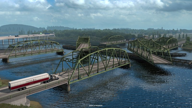 Washington DLC Bridges in American Truck Simulator