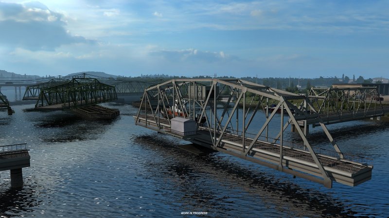 Washington DLC Bridges in American Truck Simulator