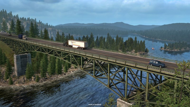 Washington DLC Bridges in American Truck Simulator
