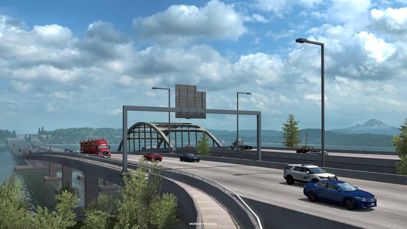 Washington DLC Bridges in American Truck Simulator