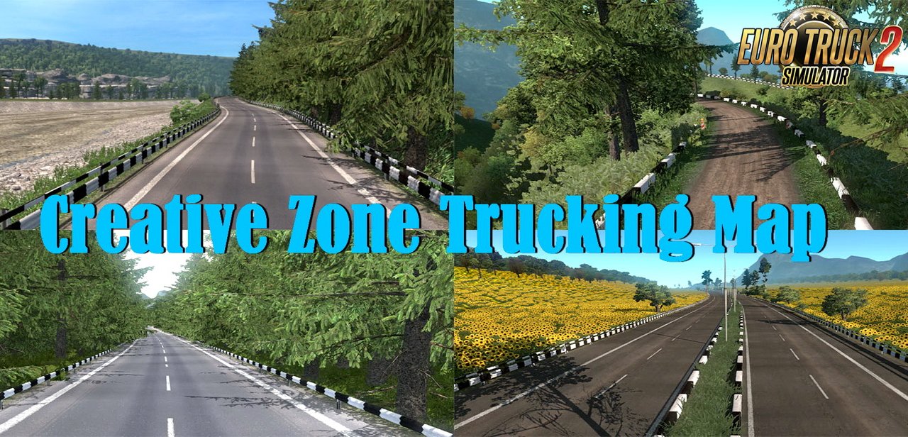 Creative Zone Trucking Map v1.3 (1.36.x) for ETS2