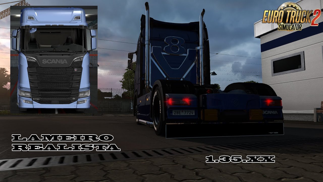 Animated mudguards for SCANIA S 2016 [1.35.X]