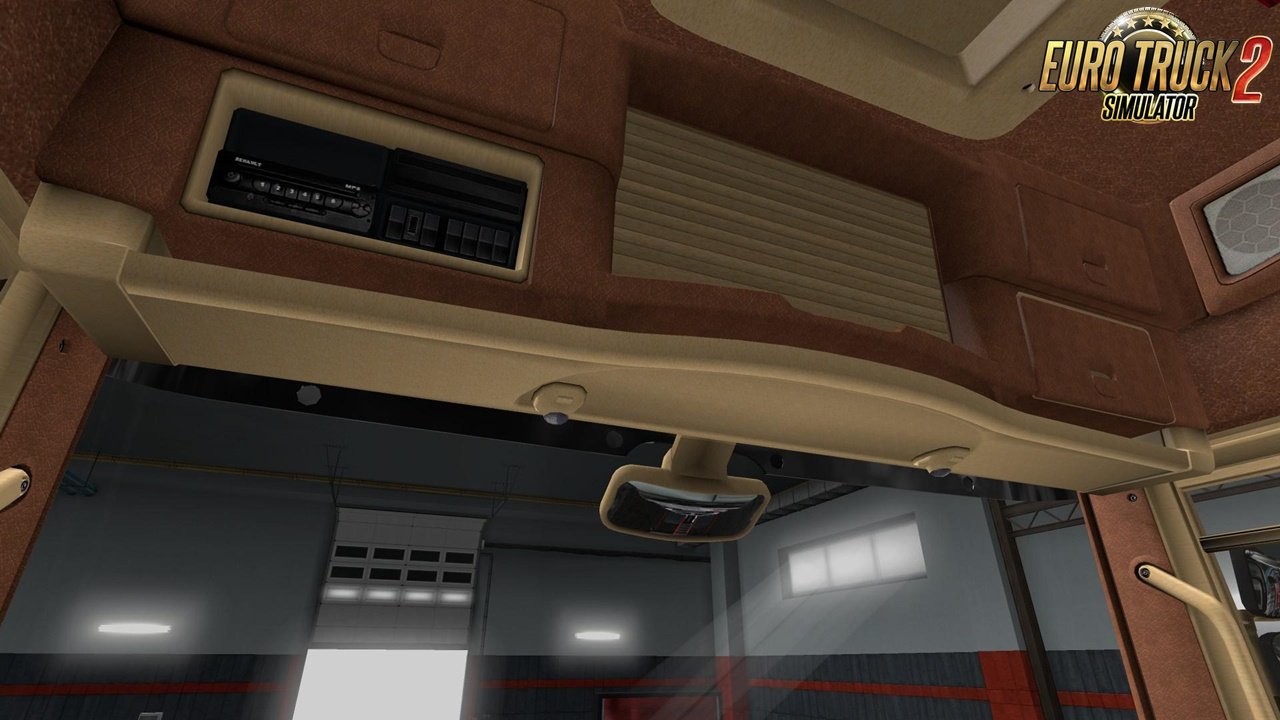 Renault Magnum Light Bordo Leather Interior for Ets2