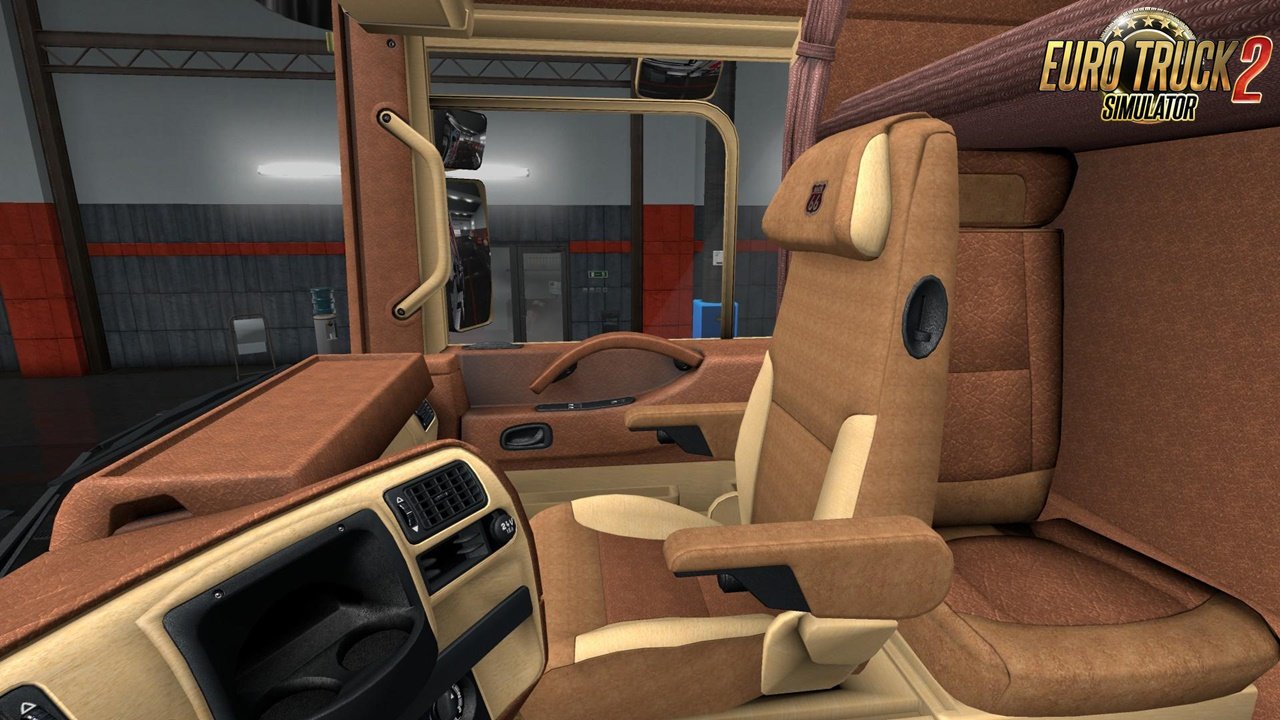 Renault Magnum Light Bordo Leather Interior for Ets2