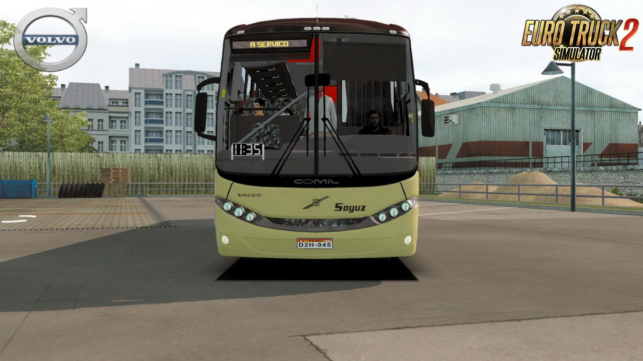 Bus Volvo Comil Campione 6×2 + Interior v1.0 (1.35.x)