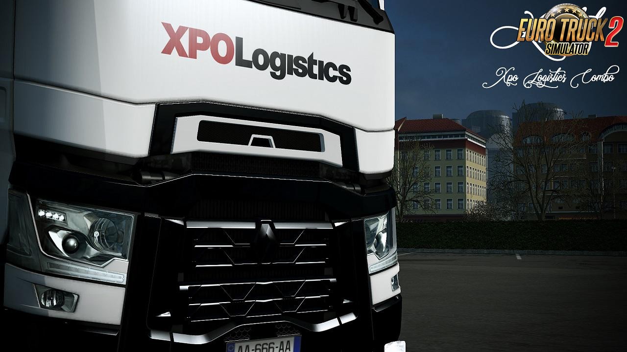 Combo XPO Logistics Skin for Renault Range T + Trailer v1.0