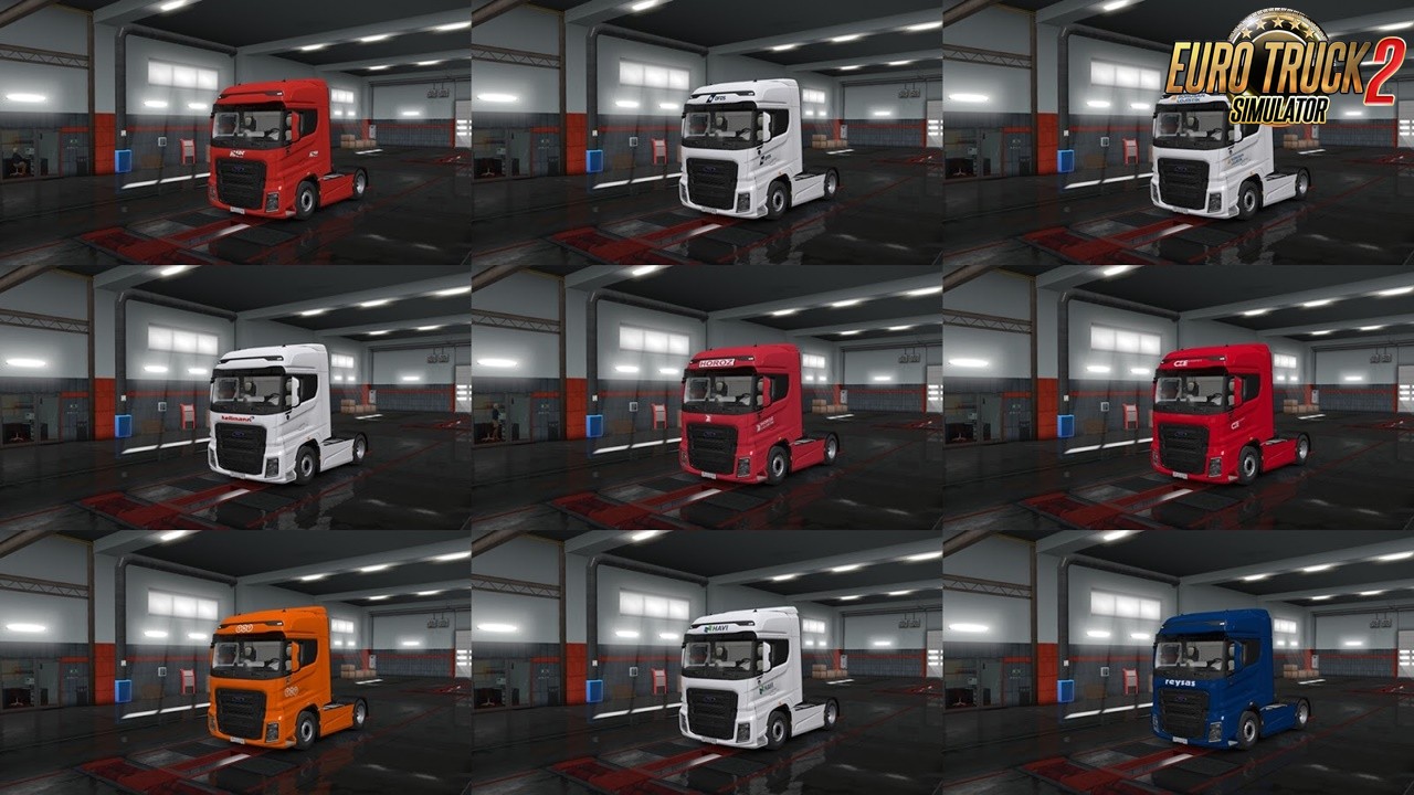 European Logistics Companies Paint Jobs Pack v1.4 for Ets2