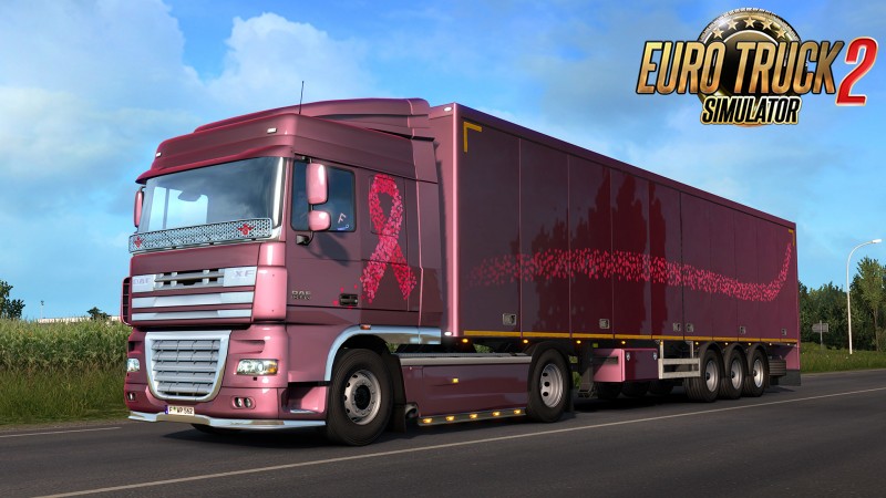 Pink Ribbon Charity Pack Skins for ETS2