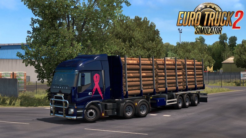 Pink Ribbon Charity Pack Skins for ETS2