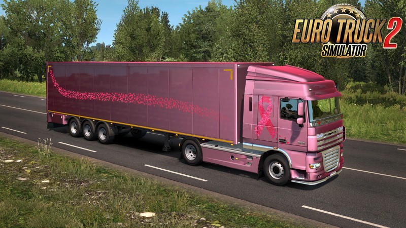 Pink Ribbon Charity Pack Skins for ETS2