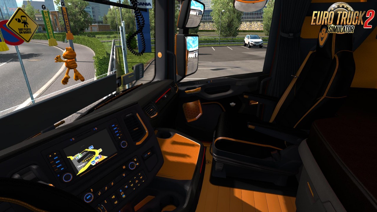 Scania Next Gen R&S Black - Yellow interior