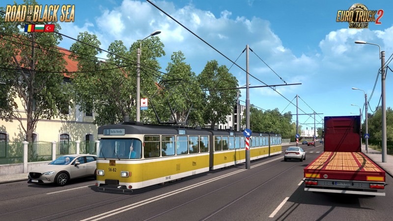 Road to the Black Sea DLC: Trains & Tram in ETS2