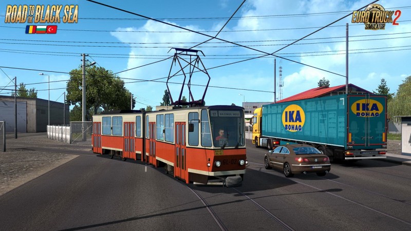 Road to the Black Sea DLC: Trains & Tram in ETS2