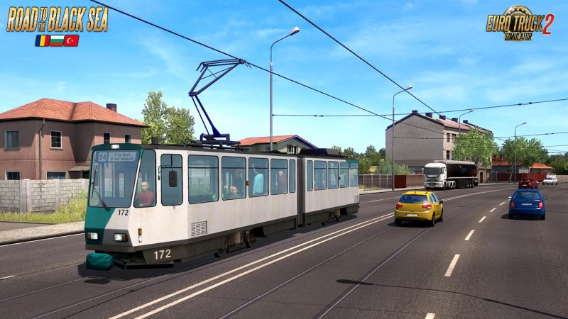 Road to the Black Sea DLC: Trains & Tram in ETS2