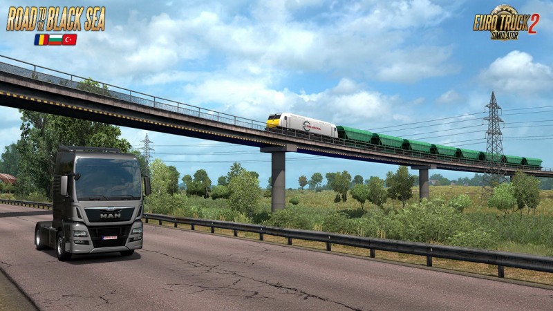 Road to the Black Sea DLC: Trains & Tram in ETS2