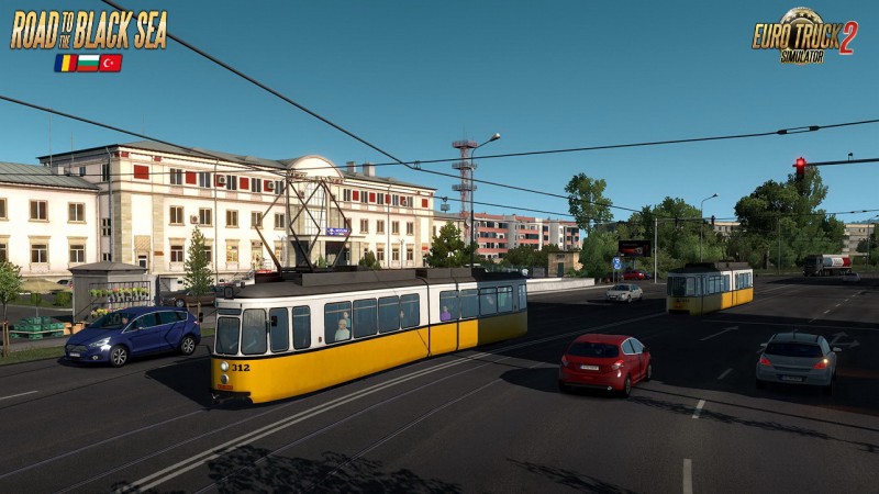 Road to the Black Sea DLC: Trains & Tram in ETS2
