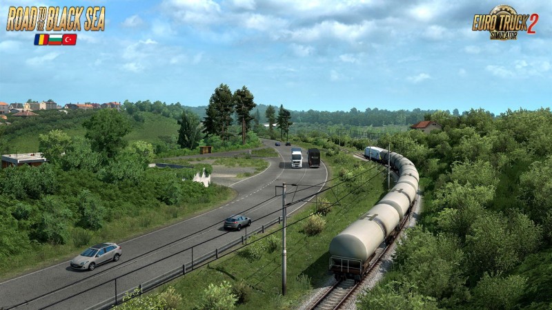 Road to the Black Sea DLC: Trains & Tram in ETS2