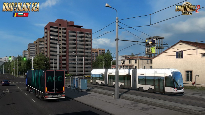 Road to the Black Sea DLC: Trains & Tram in ETS2