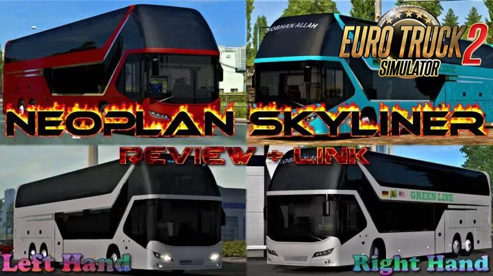 Bus Neoplan Skyliner + Interior v1.0 (1.36.x)