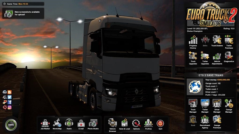 Full Save Profile for Ets2 [1.36.x]