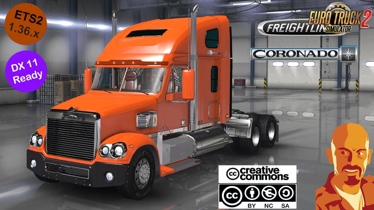 Freightliner Coronado Truck for Ets2 (Dx11,1.36.x)