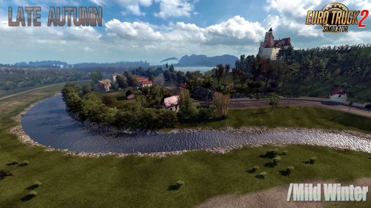 Late Autumn / Mild Winter v6.0 by Grimes (1.55.x) for ETS2
