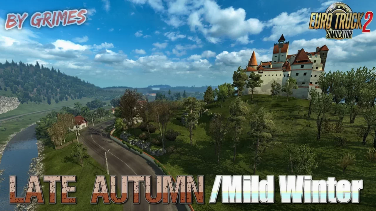 Late Autumn / Mild Winter v5.8 by Grimes (1.53.x) for ETS2