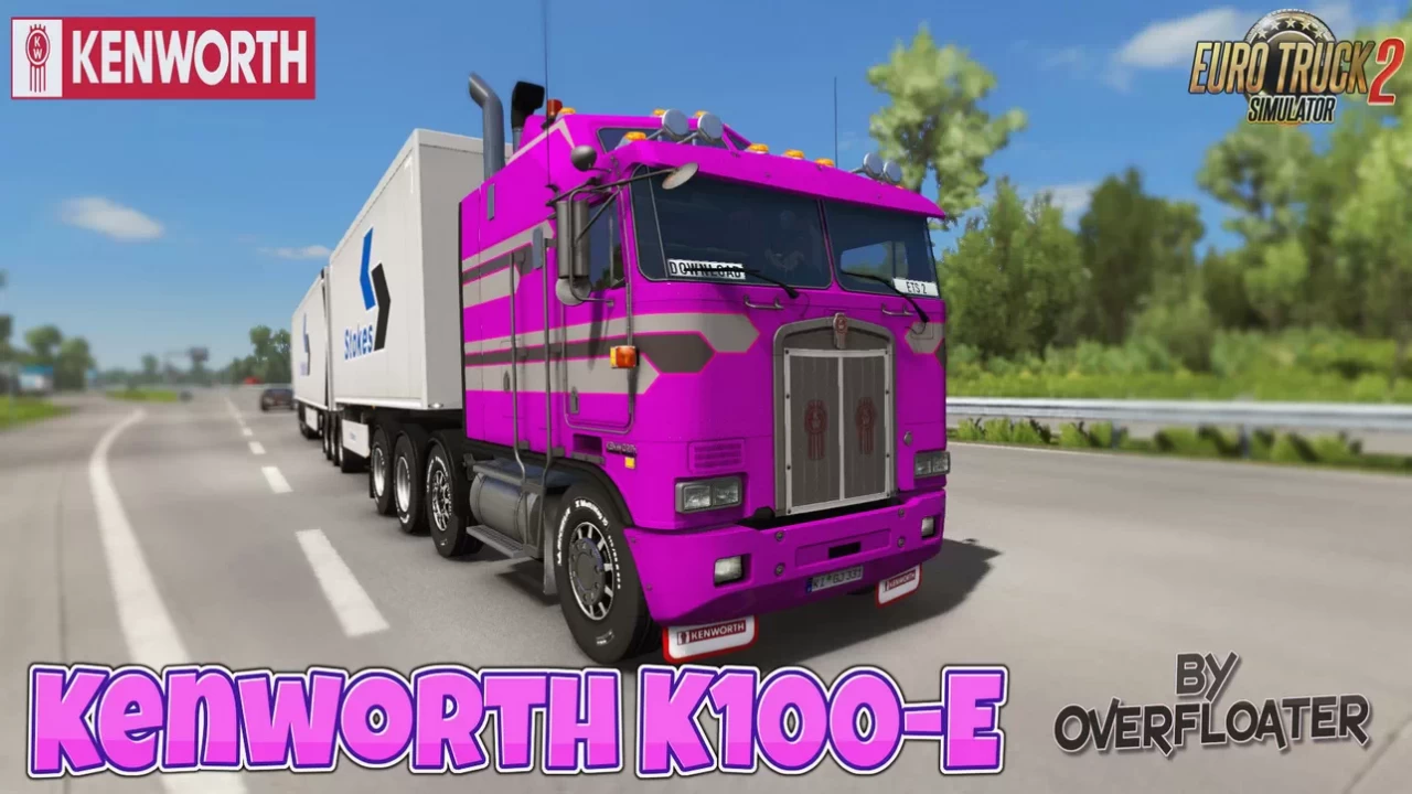 Kenworth K100-E + Interior v1.2.4 by Overfloater (1.49.x)