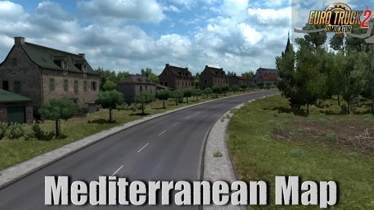 Mediterranean Map v0.1 (1.43.x) for ETS2