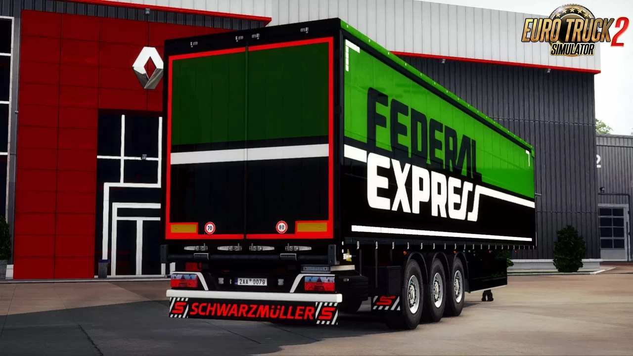 FEDERAL EXPRESS Schwarzmuller Trailers Skin v1.0 (1.36.x)