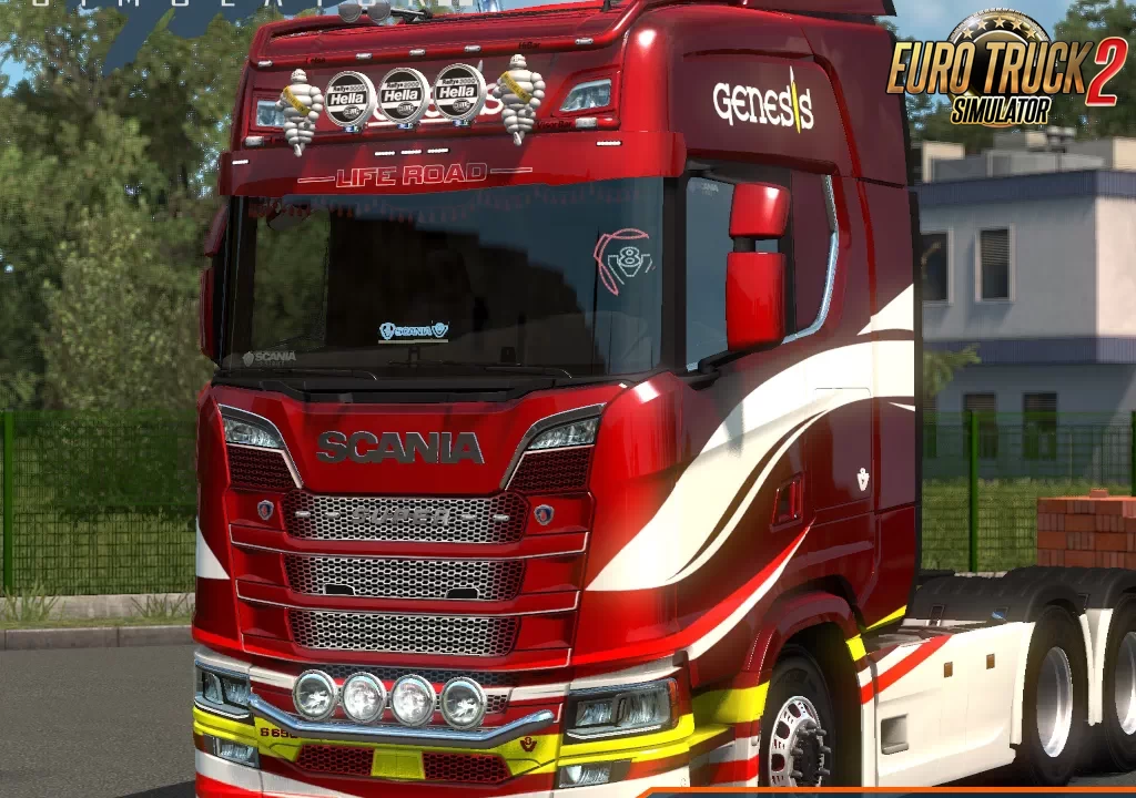 GENESIS Skin for Scania S and KRONE Trailer v1.0 (1.36.x)