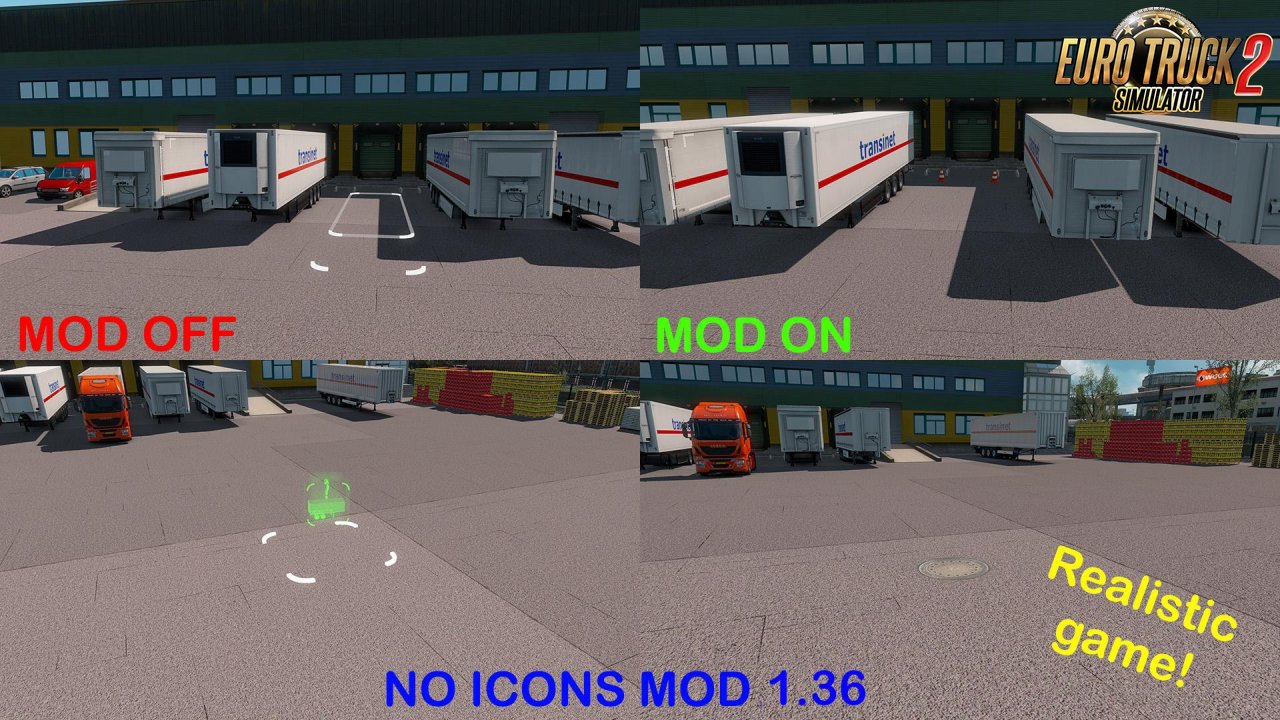 No Icons Mod (REALISTIC GAME) 1.36.x+Dx11