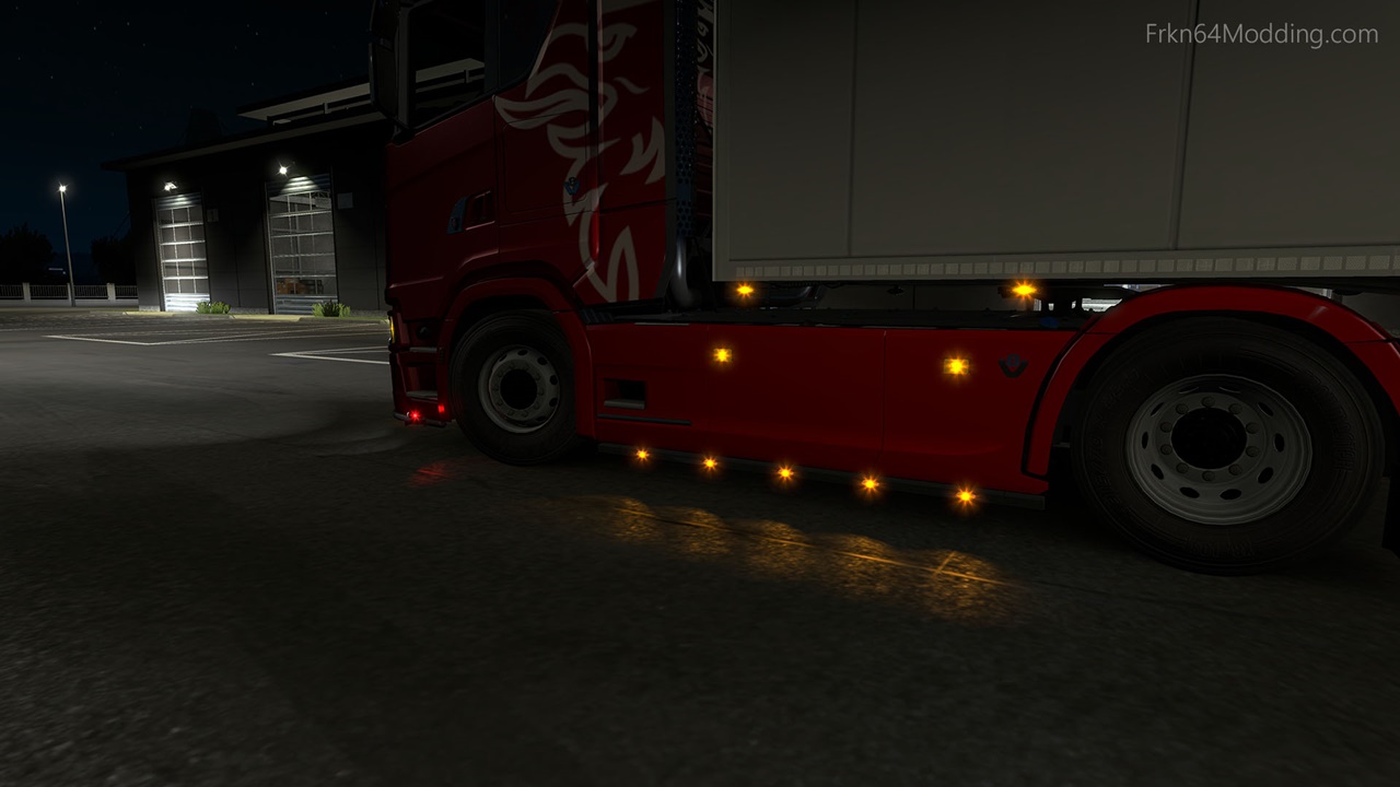 Realistic Vehicle Lights v7.2 by Frkn64 (1.46.x) for ETS2