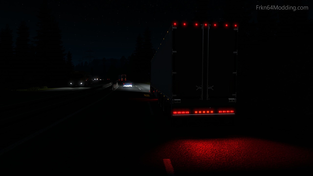 Realistic Vehicle Lights v7.2 by Frkn64 (1.46.x) for ETS2