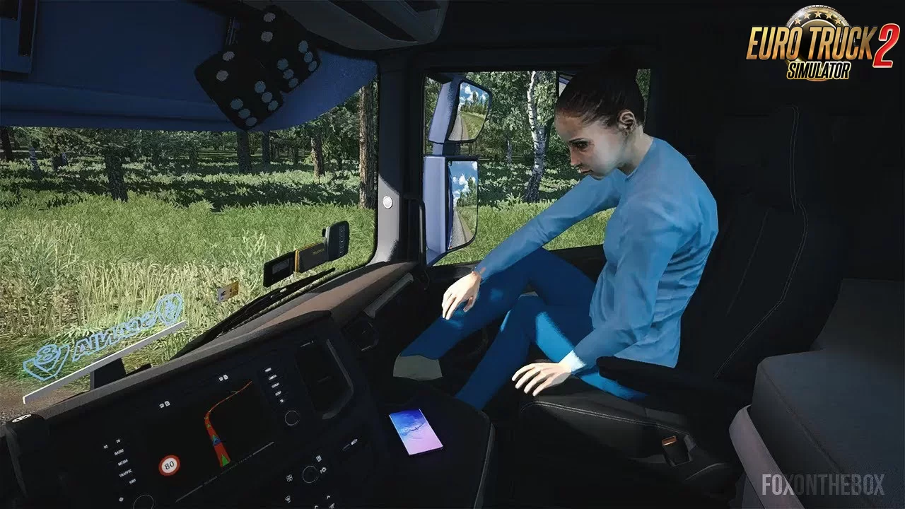 Animated Female Passenger in Truck v2.0 (1.36.x)