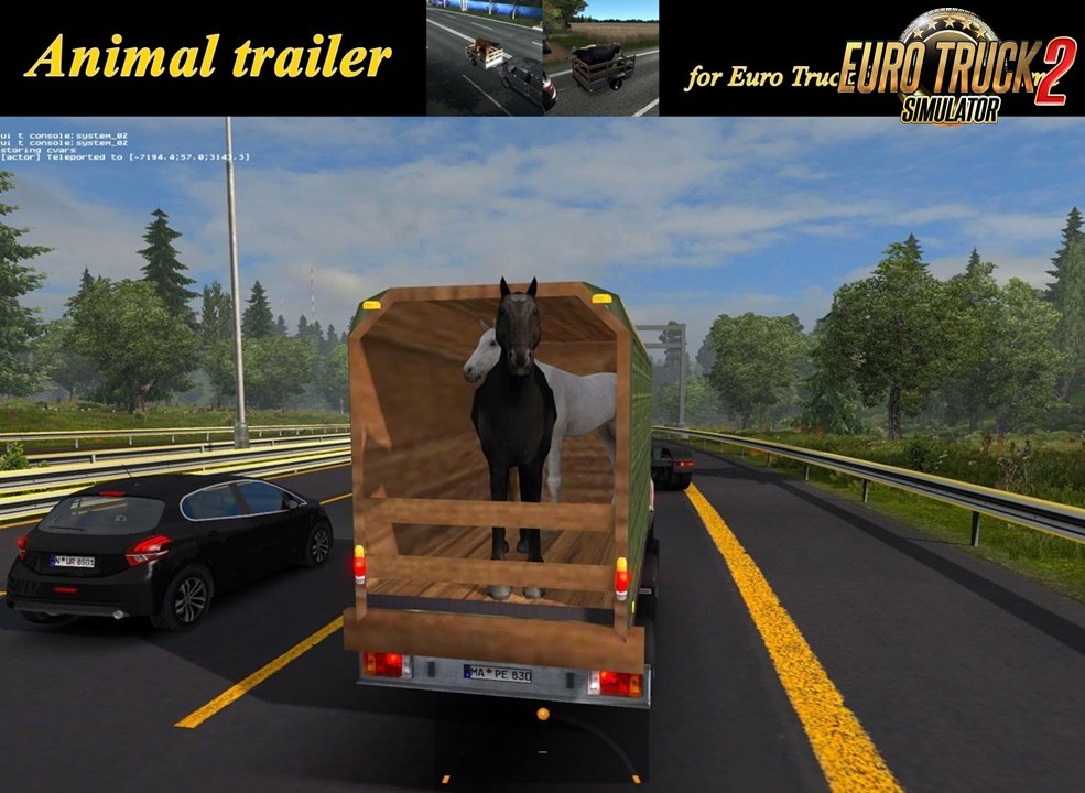 Animal trailer in traffic v2.0