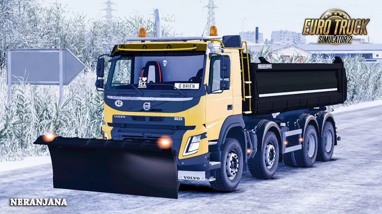 Snow Plow for Volvo FMX v1.0 (1.36.x)