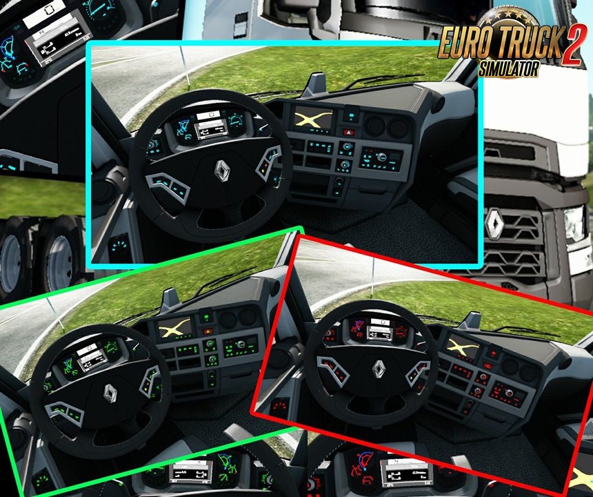 Renault Range T 3 Color Dashboards