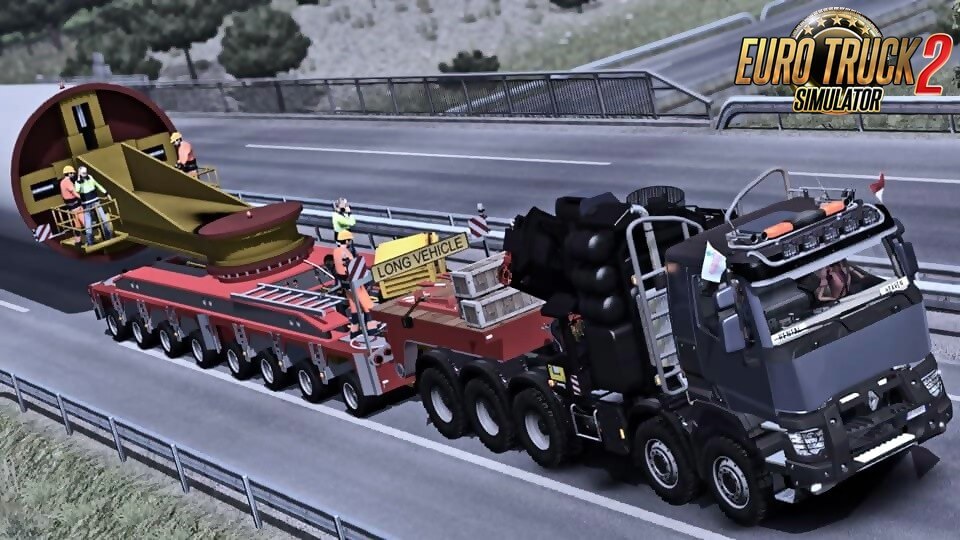Mega Wind Tower Trailer (OVERSIZE) v1.0 for Ets2