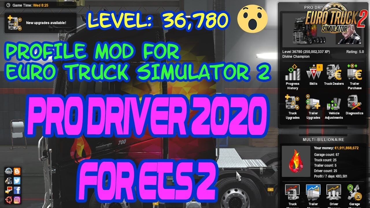 PRO DRIVER 2020 Profile Save Game v1.0 (1.36.x)