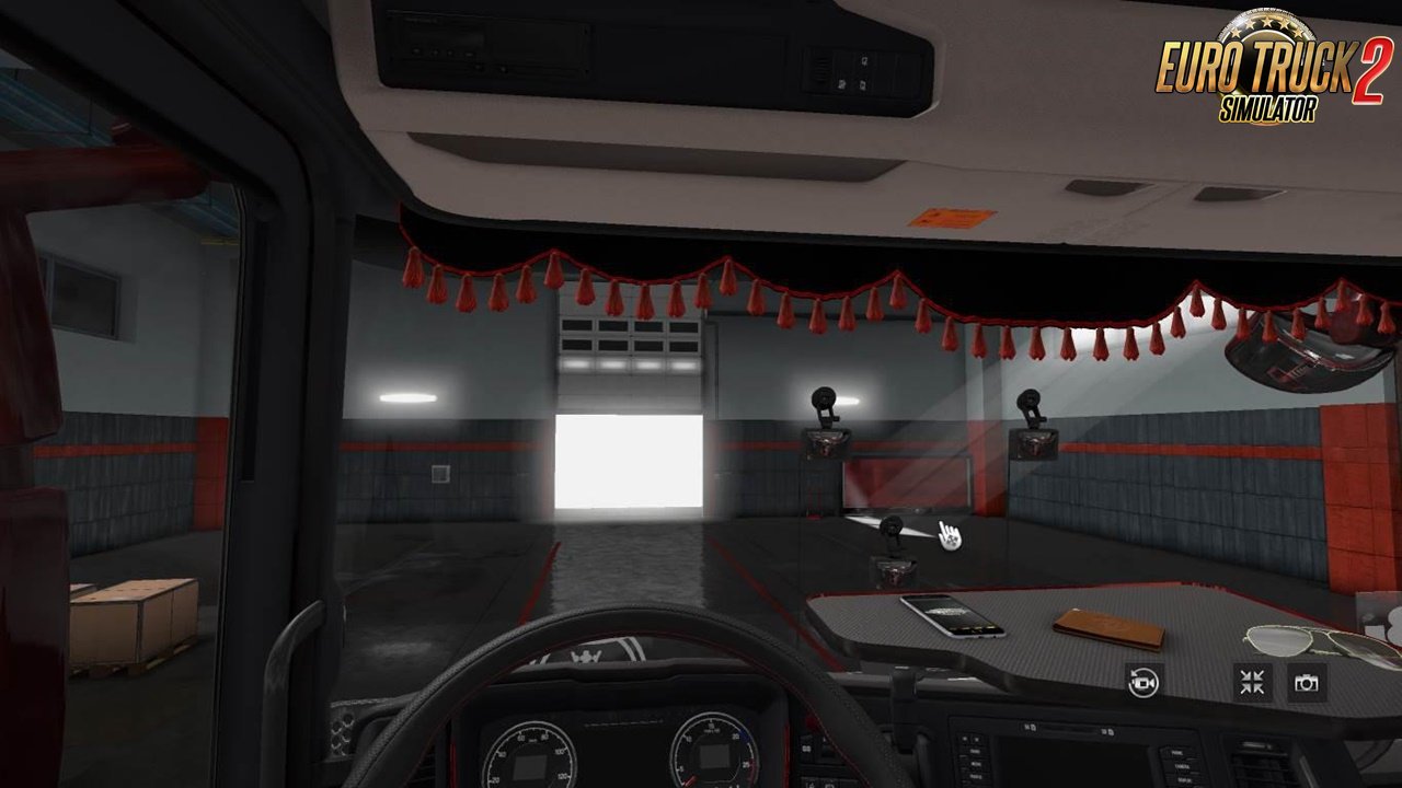 Dashboard camera on glass for Ets2 Dashboard camera on glass for Ets2