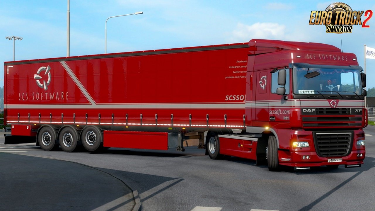 SCS Software Skin on SCS Trailers for Ets2