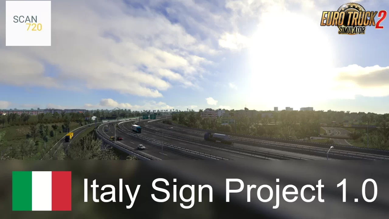 Italian Sign Project v1.0.3 by Scan720 (1.37.x) for ETS2