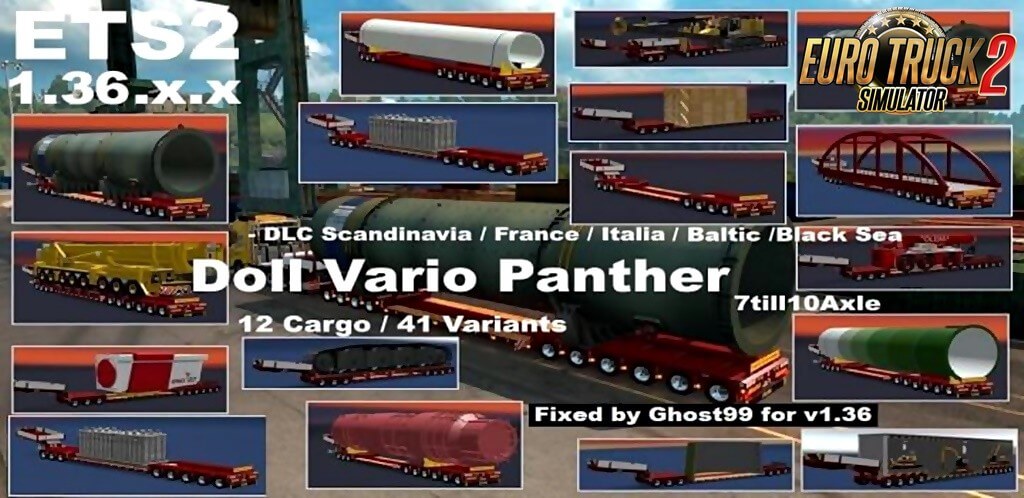 Doll Vario Panther 7-10 Axle v5.5 for Ets2 [1.36.x]