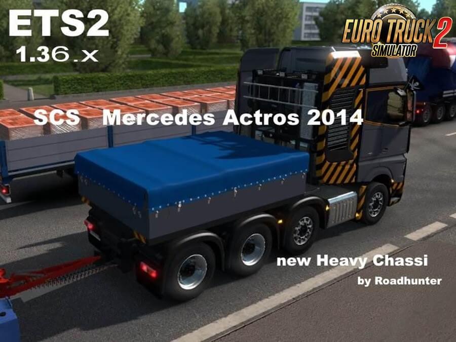 Mercedes Actros 2014 Heavy Chassi 8x4 and Trailers for Ets2