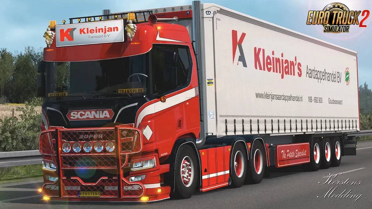 Kleinjan Skin for Scania R650 + Trailer v1.0 (1.36.x)