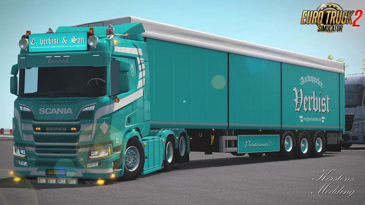 C. Verbist Son Skin for Scania R650 + Trailer v1.0 (1.36.x)